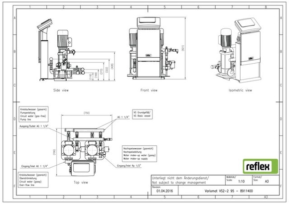 Reflex Variomat VS 2-2/95 stuureenheid m - afb. 3