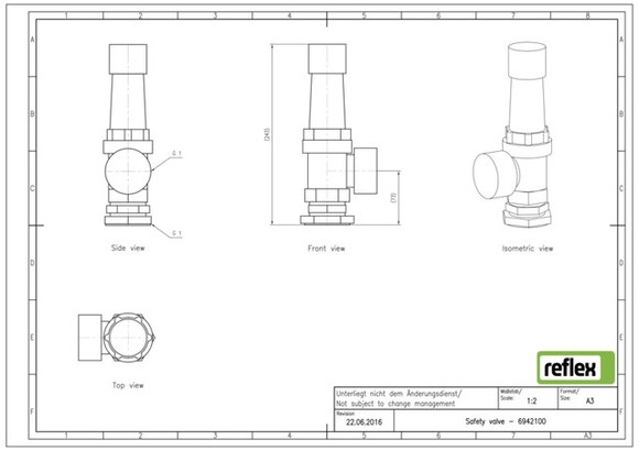 Reflex veiligheidsklep SV 1" 6942100 - afb. 3