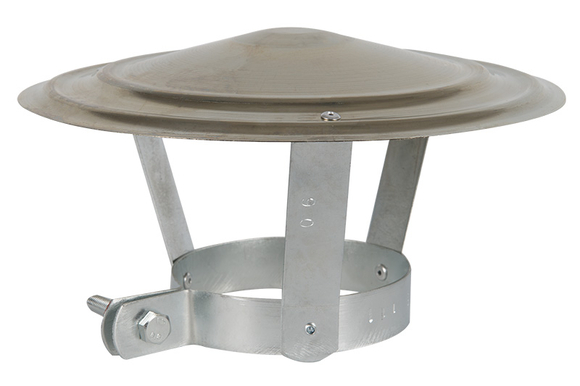 Regenkap 125-131mm gegalvaniseerd - afb. 1