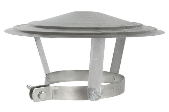 Regenkap 155-160mm gegalvaniseerd - afb. 1