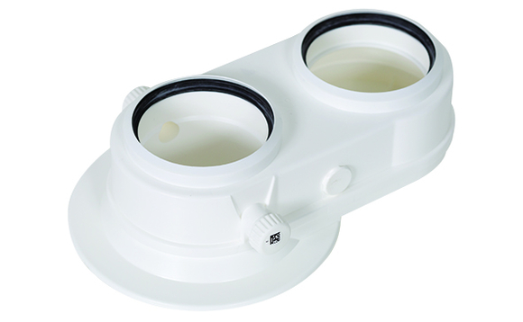 Remeha Adapter RGA/LTV 2xdiam. 80mm.S100 - afb. 1