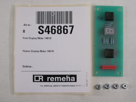 Remeha print display MCBA1461D S46867 - afb. 1