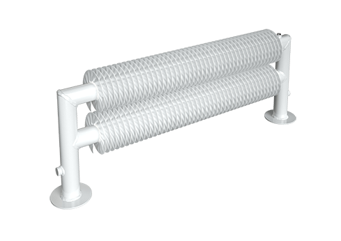 Ribbenbuis conv. D76 lgt. 600 mm staand 3 buis H 620W DRL - afb. 1