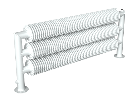 Ribbenbuis conv. D76 lgt. 700 mm staand T3 3 buis H 620W DRL - afb. 1