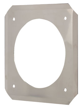 Rolux muurplaat O80/125 conc PP/inox bui - afb. 1