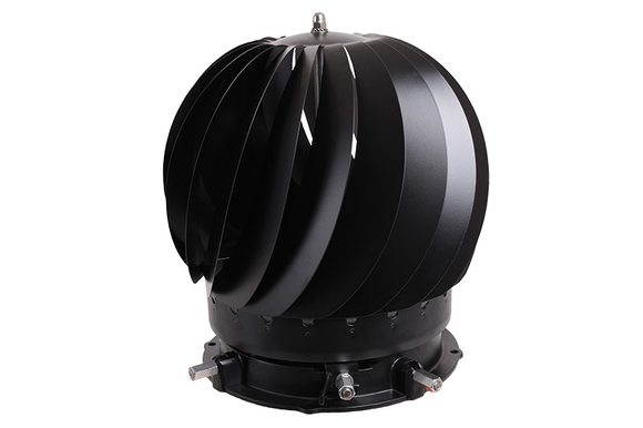 Rotorkap klassiek tot O250mm RVS zwart - afb. 1