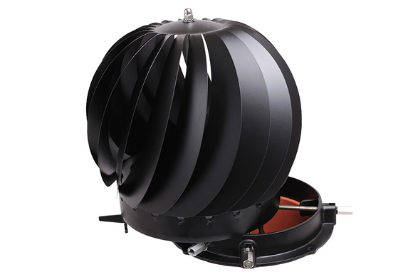 Rotorkap klassiek tot O250mm RVS zwart - afb. 2