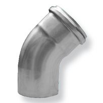 RVS 316 80-45gr gladde bocht