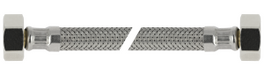 RVS flex. aansluitleiding 35cm 1/2"bi. x 1/2"bi.