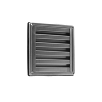 Rvs Rooster met vaste lamellen O150mm