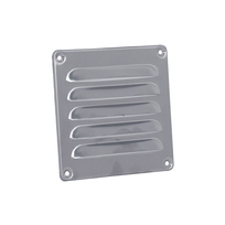 Schoepenrooster 120x120mm RVS