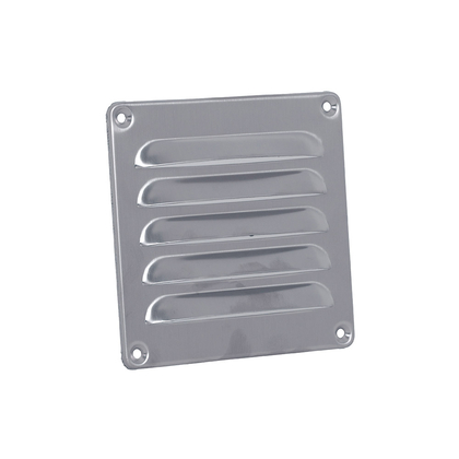 Schoepenrooster 120x120mm RVS - afb. 1