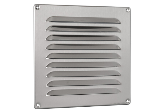 Schoepenrooster 150x150mm RVS - afb. 1