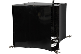 Schoorsteenkap hoog model zwart 300x300x