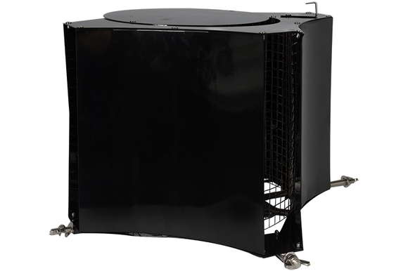 Schoorsteenkap hoog model zwart 300x300x - afb. 2