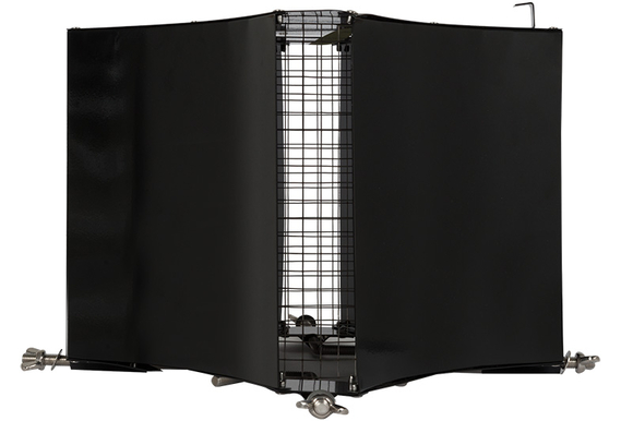 Schoorsteenkap hoog model zwart 300x300x - afb. 3