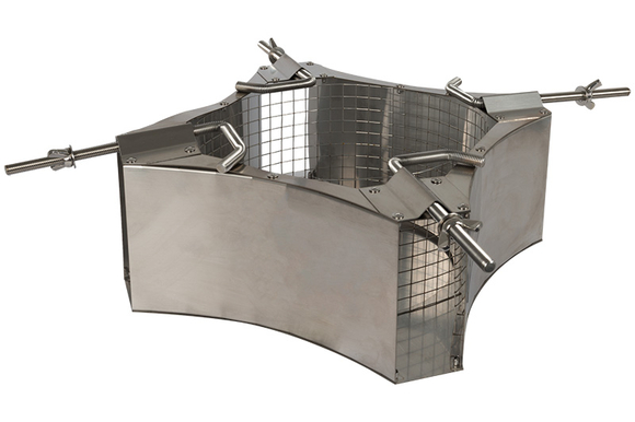 Schoorsteenkap laag model RVS 300x300x15 - afb. 5