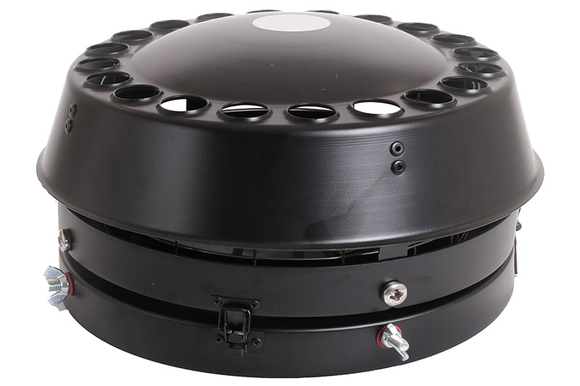 Schoorsteenkap rond Neo-plus zwart 190x3 - afb. 1