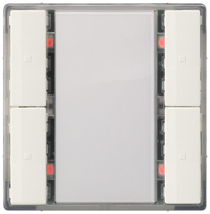 Siemens druktoets 1-voudig led titanwit - afb. 1