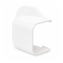 Muurafdekplaat leidingkanaal, kunststof, pvc, opklembaar (snap), hxb 60x80mm, zuiver wit RAL9010
