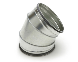 Spiralo bocht 45gr.300mm geperst *