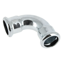 Steel-press Bocht 90gr.22x22mm