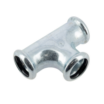 Steel-press T-stuk 22x22x22mm