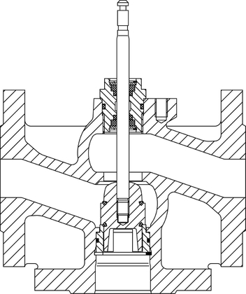 Ta Cv 306 Gg Dn65 3-weg Regel- Afsluiter - afb. 1