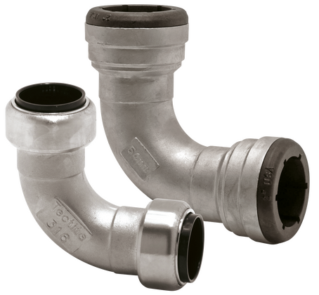 Tectite RVS bocht 90gr 15x15 2x push TS0 - afb. 2