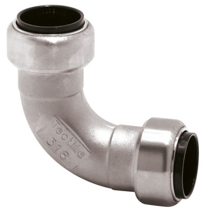 Tectite RVS bocht 90gr 22x22 2x push TS0 - afb. 1