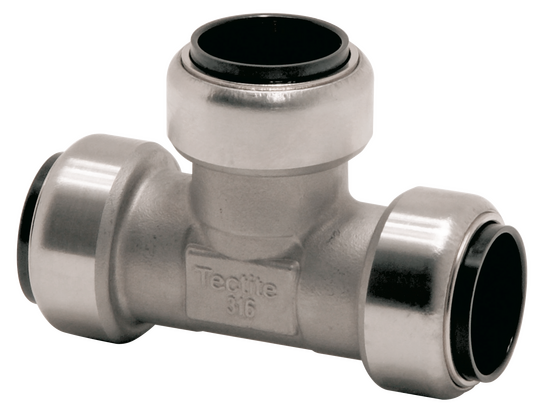 Tectite RVS T-stuk 18x18x18 3x push TS13 - afb. 1