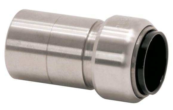 Tectite RVS verloop 28x18 insteek-push T - afb. 1