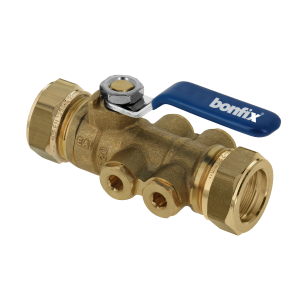 Terugstroombeveiliging EA met kogel en aftap 28mm knel k - afb. 1