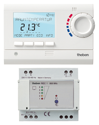 Theben draadl. klokthermostaat 1 zone RA - afb. 1