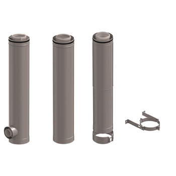 Ubbink CLV set etage ketel O110/160 0718 - afb. 1