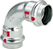 Viega Prestabo bocht 15mm 90° 1116 2x pers 1116 staal/vz m/SC - afb. 1
