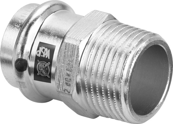Viega Prestabo overg.stuk 22x1/2" pers-bu 1111 staal/vz m/SC - afb. 2