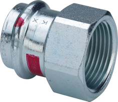 Viega Prestabo overg.stuk 22x1/2" pers-bi 1112 staal/vz m/SC