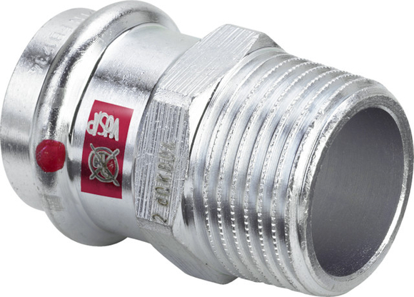 Viega Prestabo overg.stuk 22x3/4" pers-bu 1111 staal/vz m/SC - afb. 1