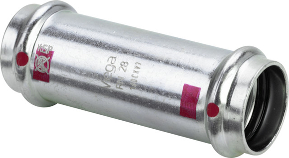 Viega Prestabo schuifsok 22mm 1115.5 2x pers 558079 staal/vz m/SC - afb. 1