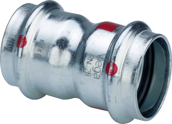 Viega Prestabo sok 28mm 2x pers 1115 558017 staal/vz m/SC - afb. 1