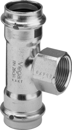 Viega Prestabo T-stuk 22x1/2"x22 pe-bi-pe 558901 staal/vz m/SC - afb. 2
