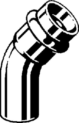 Viega Profipress bocht 15mm 45° pers-spie 2426.1 koper m/SC - afb. 3