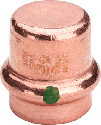 Viega Profipress eindkap 15mm 1x pers 2456 349301 koper m/SC - afb. 1