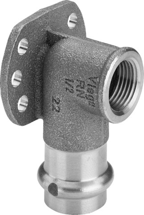 Viega Profipress muurplaat 15x1/2" pers-bi 2225.5 107345 brons - afb. 2