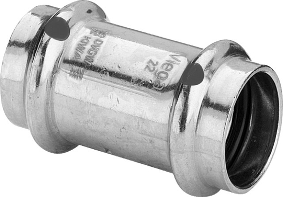 Viega Profipress sok 15mm 2x pers 2415 292690 koper m/SC - afb. 2