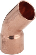 Viega RK bocht 45gr 89mm spie-eind 95040