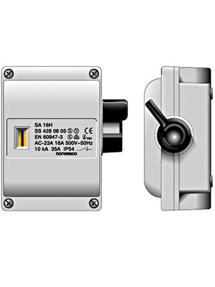 Werkschakelaar 16 Amp.3 polig 500 volt - afb. 1