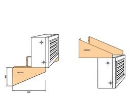 Winterwarm muurconsoles per set